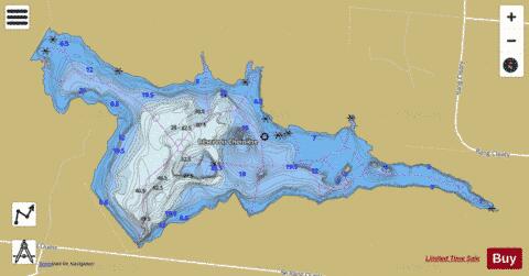 Choiniere, Reservoir depth contour Map - i-Boating App