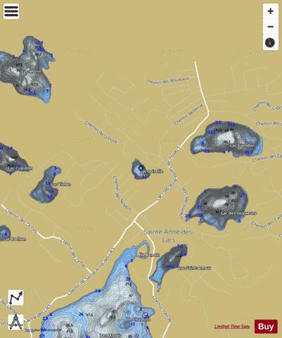 Loiselle, Lac depth contour Map - i-Boating App