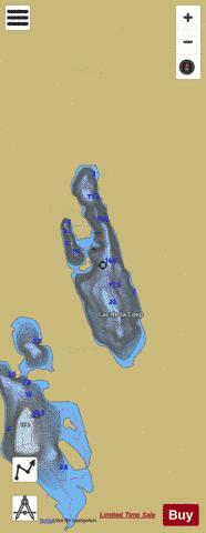 Coop, Lac de la depth contour Map - i-Boating App