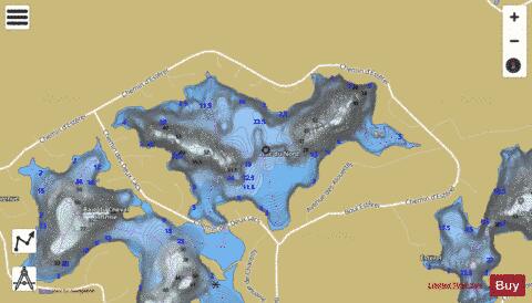 Nord, Lac du depth contour Map - i-Boating App
