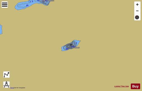 Albert  Lac depth contour Map - i-Boating App