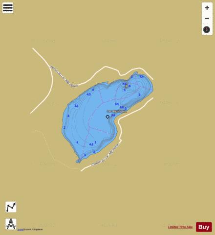 Algonquin, Lac depth contour Map - i-Boating App