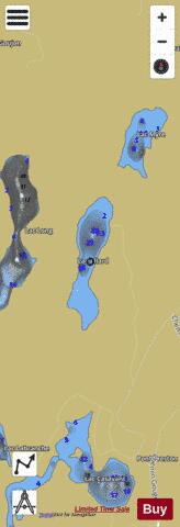 Allard  Lac depth contour Map - i-Boating App
