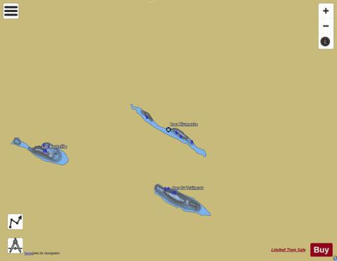 Allumette  Lac depth contour Map - i-Boating App