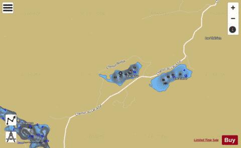 Azure  Lac depth contour Map - i-Boating App