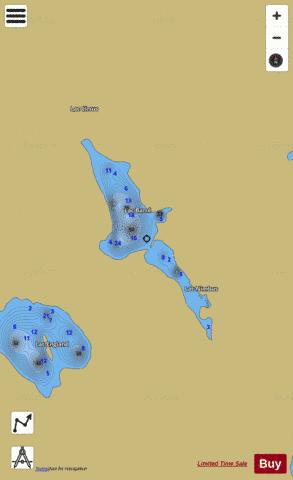 Barre  Lac depth contour Map - i-Boating App