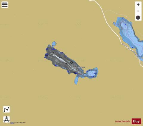 Baume, Lac du depth contour Map - i-Boating App