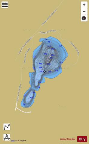 Ben, Lac depth contour Map - i-Boating App