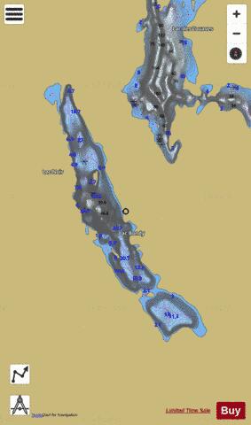 Bondy, Lac depth contour Map - i-Boating App