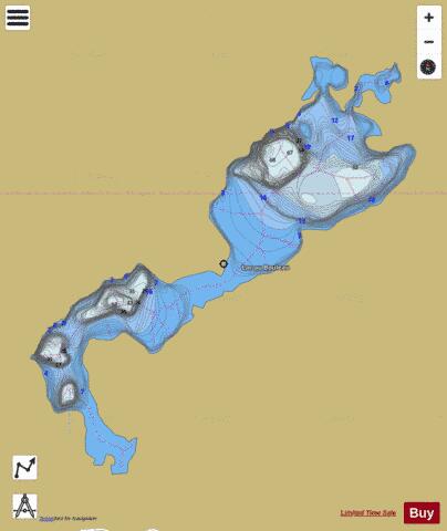 Bouleau, Lac au depth contour Map - i-Boating App