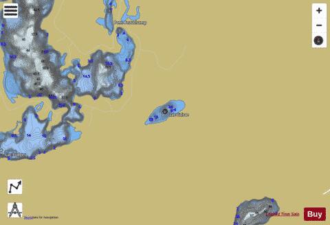 Caisse  Lac depth contour Map - i-Boating App