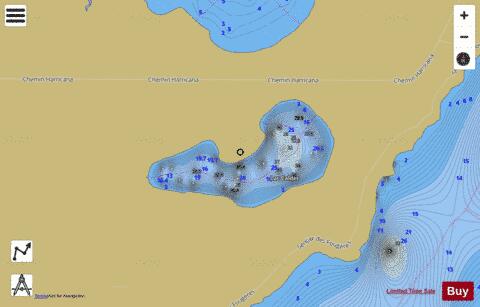 Calder, Lac depth contour Map - i-Boating App