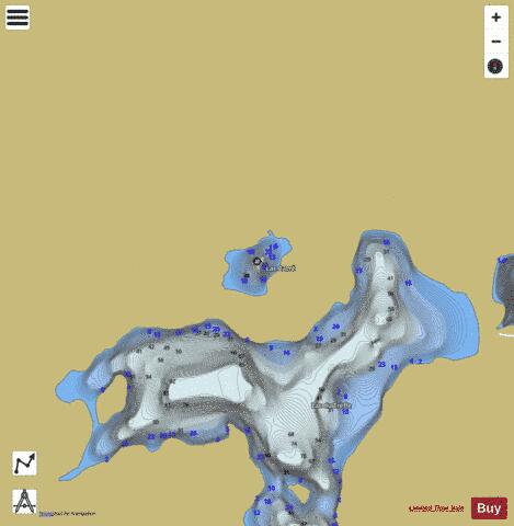 Carre  Lac depth contour Map - i-Boating App