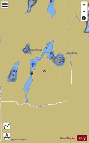 Casavan  Lac depth contour Map - i-Boating App