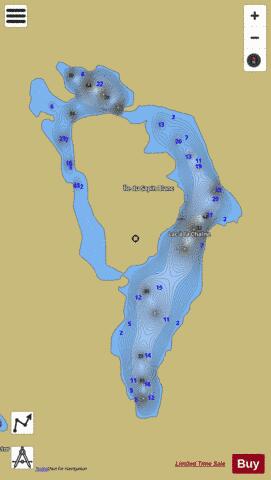 Chaine  Lac A La depth contour Map - i-Boating App