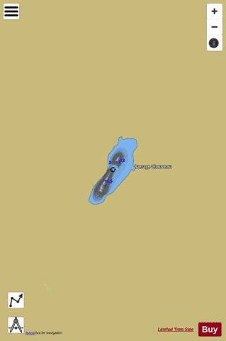 Chauveau  Lac depth contour Map - i-Boating App