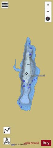 Chevreuil  Lac Du depth contour Map - i-Boating App
