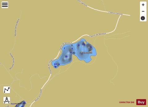 Chevreuils  Lac depth contour Map - i-Boating App