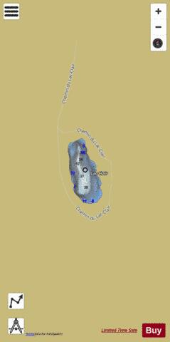 Clair  Lac depth contour Map - i-Boating App