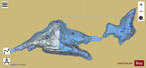Collin, Petit lac depth contour Map - i-Boating App