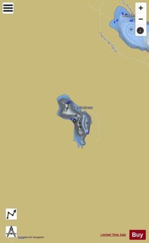 Corriveau  Lac depth contour Map - i-Boating App