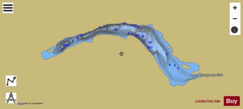 Cote  Lac Des depth contour Map - i-Boating App
