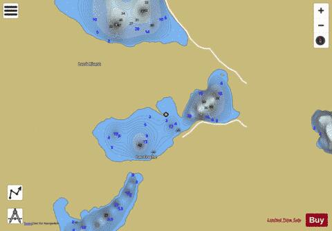 Croche  Lac depth contour Map - i-Boating App