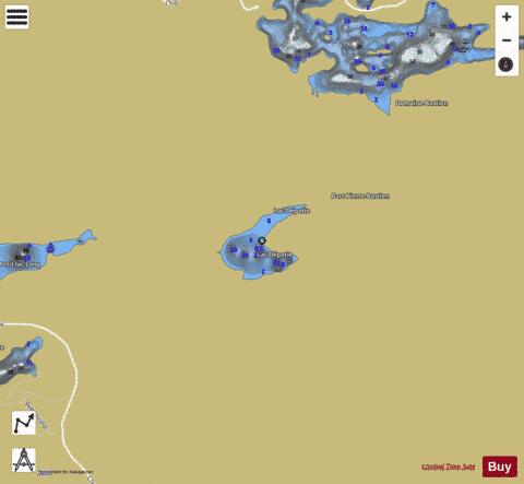 Depatie  Lac depth contour Map - i-Boating App