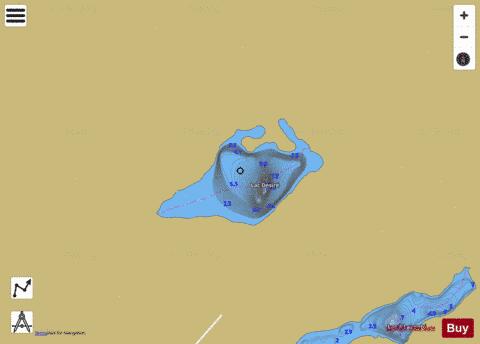 Desire, Lac depth contour Map - i-Boating App