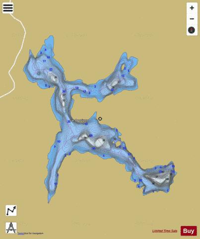 Dontigny, Lac depth contour Map - i-Boating App