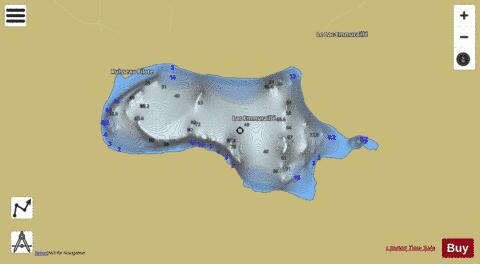 Emmuraille  Lac depth contour Map - i-Boating App