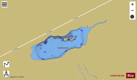 Falardeau  Lac depth contour Map - i-Boating App