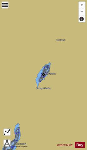 Fenelon  Lac depth contour Map - i-Boating App