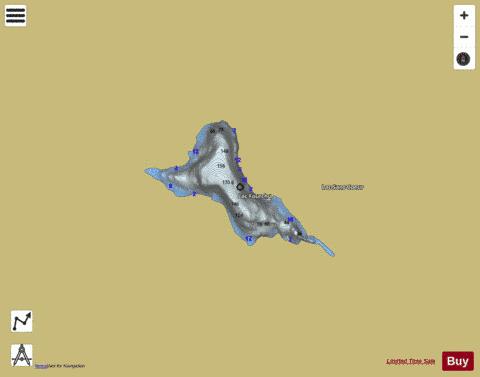 Fourchu  Lac depth contour Map - i-Boating App
