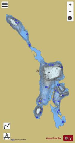 Galette  Lac A La depth contour Map - i-Boating App