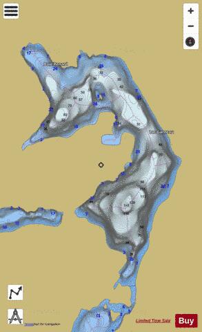 Garneau, Lac depth contour Map - i-Boating App