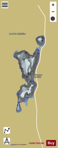 Georges Tremblay  Lac depth contour Map - i-Boating App