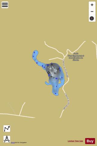 Grier  Lac depth contour Map - i-Boating App