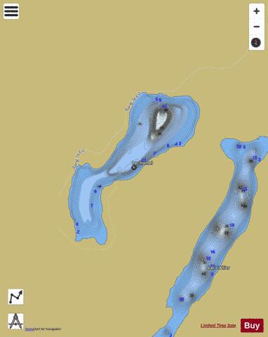 Hamel  Lac depth contour Map - i-Boating App
