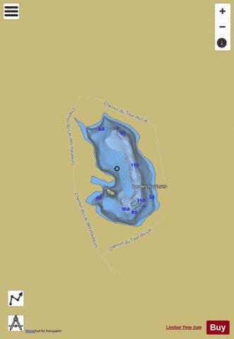 Hauteurs  Lac Des depth contour Map - i-Boating App