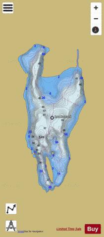Howard, Lac depth contour Map - i-Boating App