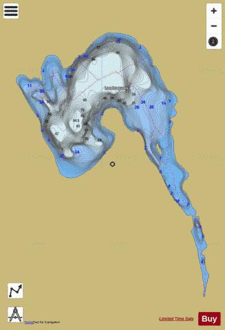 Iroquois, Lac depth contour Map - i-Boating App