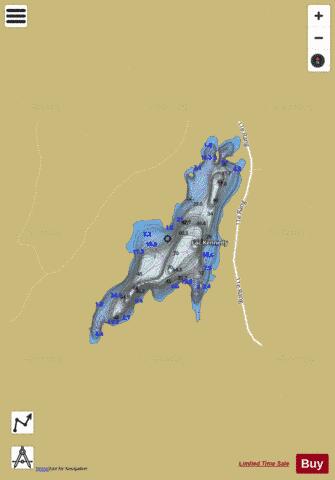 Kennedy, Lac depth contour Map - i-Boating App
