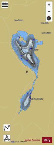 Kieffer / Escalier  Lac depth contour Map - i-Boating App