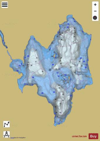 LA BIDIERE (DE) depth contour Map - i-Boating App