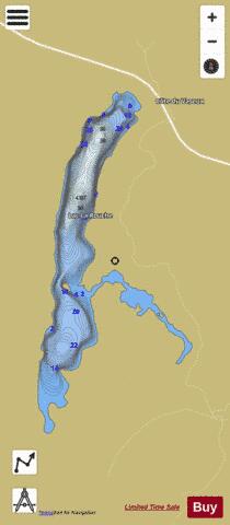 La Rouche  Lac depth contour Map - i-Boating App