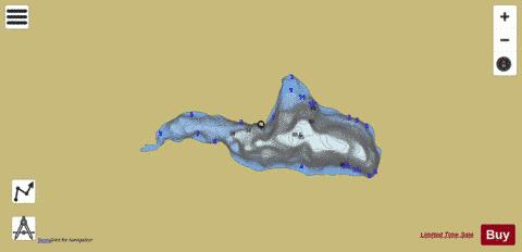 Lac A 8307 depth contour Map - i-Boating App