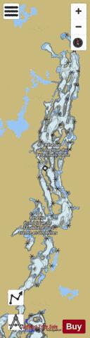 Lac des Trente et Un Milles depth contour Map - i-Boating App