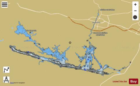 Lac Henri depth contour Map - i-Boating App