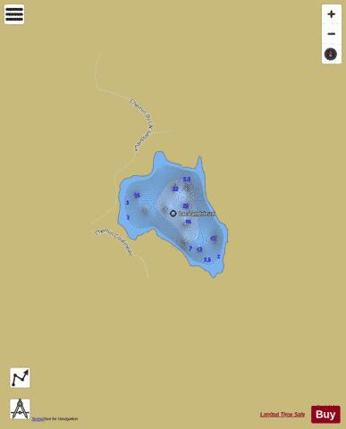 Landrieux  Lac depth contour Map - i-Boating App